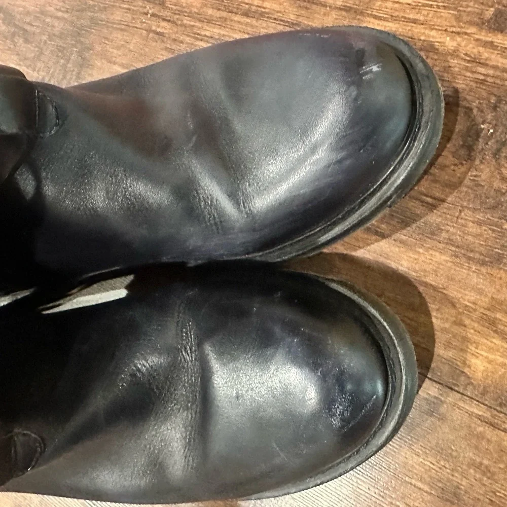 VINTAGE FOUNDRY CO Women's Jenny Riding Leather Boot Black US 8 M EU 38.5 UK 6